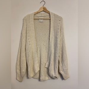 Abercrombie White open cardigan